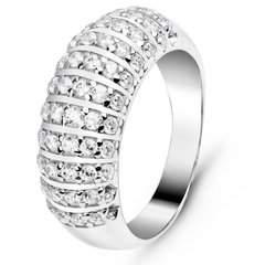 White gold ring with cubic zirconia FKBz304, 5.34