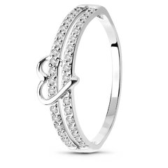 White gold ring with cubic zirconia FKBz500, 1.77