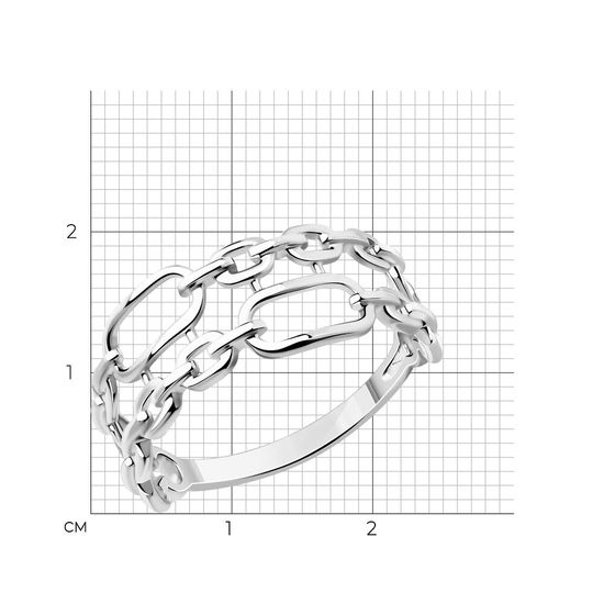 Кольцо из белого золота КБз714, 1.83