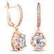 Gold earrings with cubic zirconia PDSz26