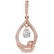Gold pendant with cubic zirkonia ПСз019, 4.15