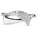White gold ring with cubic zirconia FKBz172, 2.53