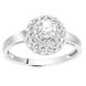White gold ring with cubic zirconia Kz2093B, 2.13