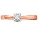 Red gold ring with diamonds KBRz105, 2.69