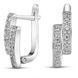 White gold earrings with cubic zirconia FBSz122