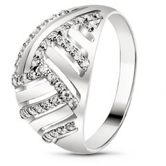 White gold ring with cubic zirconia FKBz098, 4.07