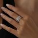 White gold ring KBz703, 4.70