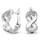 White gold earrings with cubic zirconia FBSz050
