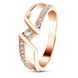 Gold ring with Cubic Zirkonia ФКз209, 2.52