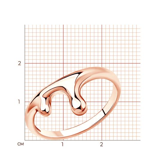 Кольцо из красного золота Кз723, 1.79