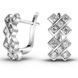 White gold earrings with cubic zirconia FBSz265