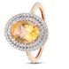 Gold ring with natural citrine ПДКз66Ц