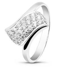 White gold ring with cubic zirconia FKBz149, 2.3