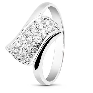 White gold ring with cubic zirconia FKBz149, 2.3