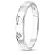 White gold ring with cubic zirconia FKBz503, 1.55