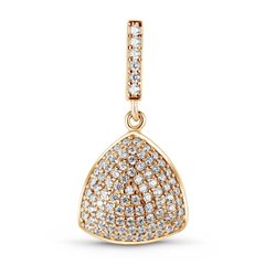 Gold pendant with cubic zirkonia PSz023, 3.36