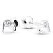 Stud earrings from white gold with cubic zirconia PBz58