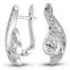 White gold earrings with cubic zirconia FBSz267