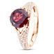 Gold ring with natural garnet ПДКз53Г