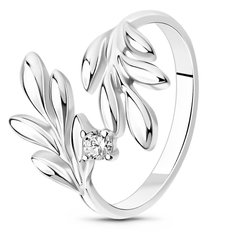 White gold ring with cubic zirconia FKBz517, 2.45