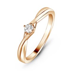 Золотое кольцо с бриллиантами БК2137, 15, 1.67