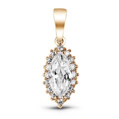 Gold pendant with cubic zirkonia PSz031, 2.62