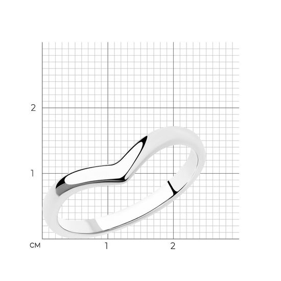 Кольцо из белого золота КБз706, 1.20