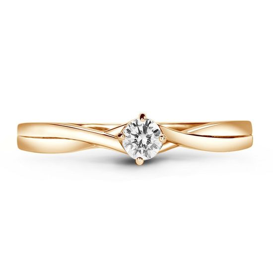 Golden Ring with Diamonds БК2137, 15, 1.67