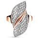 Red gold ring with cubic zirconia FKz167, 5