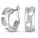 White gold earrings with cubic zirconia FBSz054