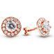 Gold earrings with cubic zirconia PDSz37