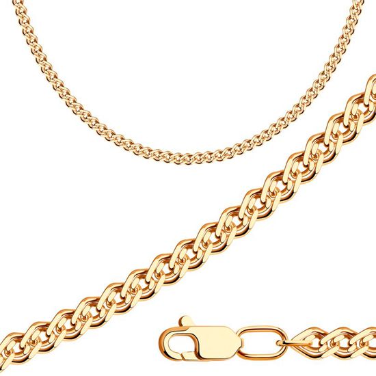 Gold chain weaving Mona Lisa N050, 6.3
