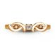 Gold ring with cubic zirkonia Кз2121, 1.87