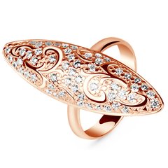 Gold ring with cubic zirconia K038F, 6.62