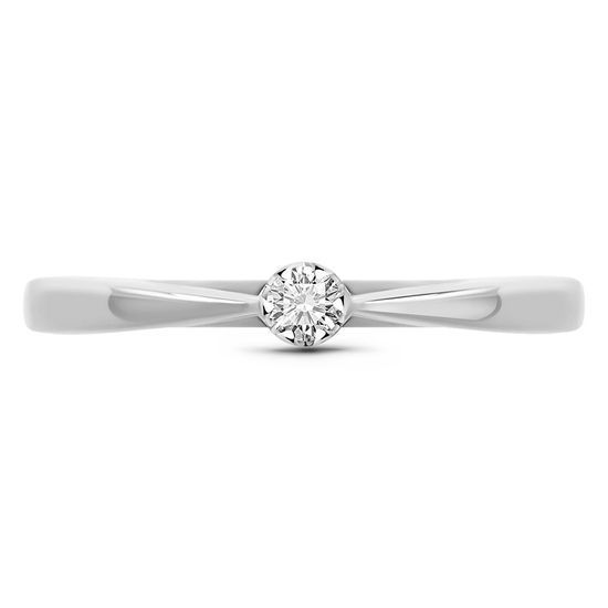 White gold ring with diamonds KBRBz114, 1.27