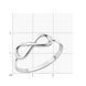 White gold ring KBz718, 1.62