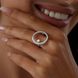 White gold ring with cubic zirconia FKBz504, 4.16