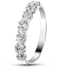 White gold ring with cubic zirconia FKBz310, 1.7