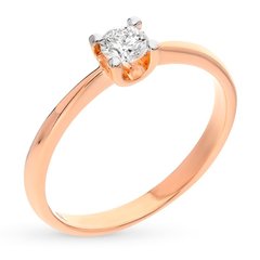 Golden Ring with Diamonds БК9602, 2.38