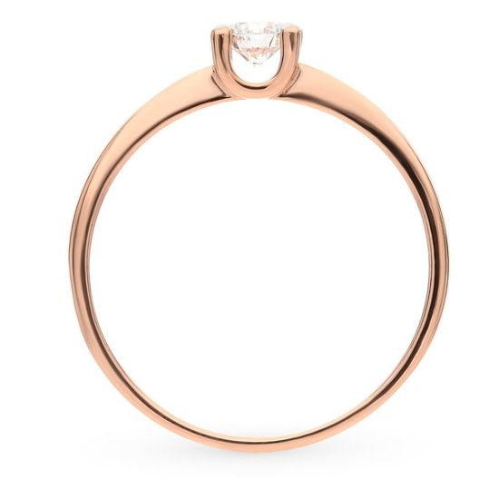 Золотое кольцо с бриллиантом БК9602, 2.38