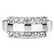 White gold ring with cubic zirconia FKBz017, 3.91