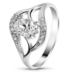 White gold ring with cubic zirconia FKBz215, 2.31