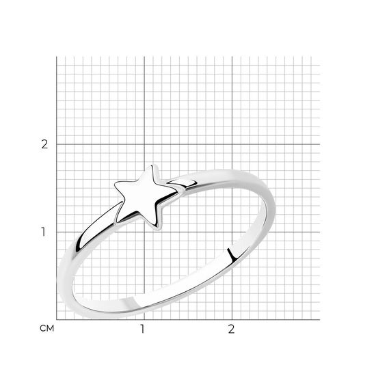 White gold ring KBz709, 1.44