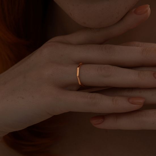 Red gold ring Kz704, 1.29