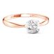 Red gold ring with diamonds KBRz100, 0.90