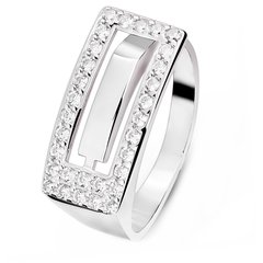 White gold ring with cubic zirconia FKBz086, 4.63