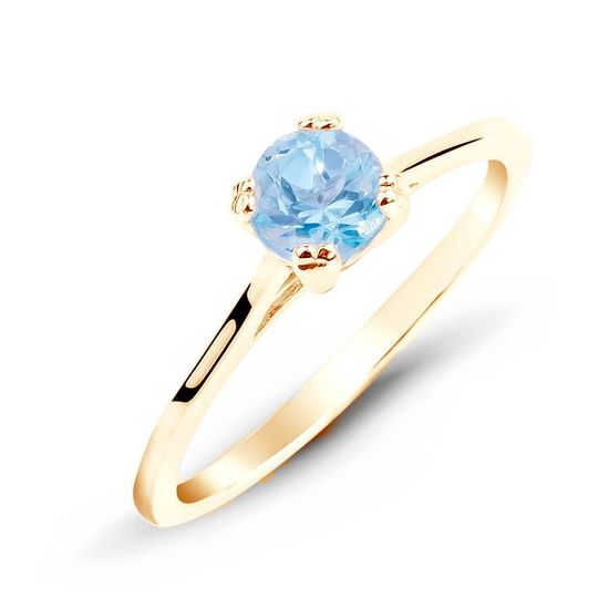 Gold ring with natural topaz K2094T, 17.5, 1.35
