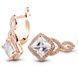 Gold earrings with cubic zirconia PDSz59