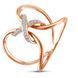 Golden Ring with Diamonds БК9501