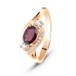 Gold ring with natural garnet ПДКз106Г